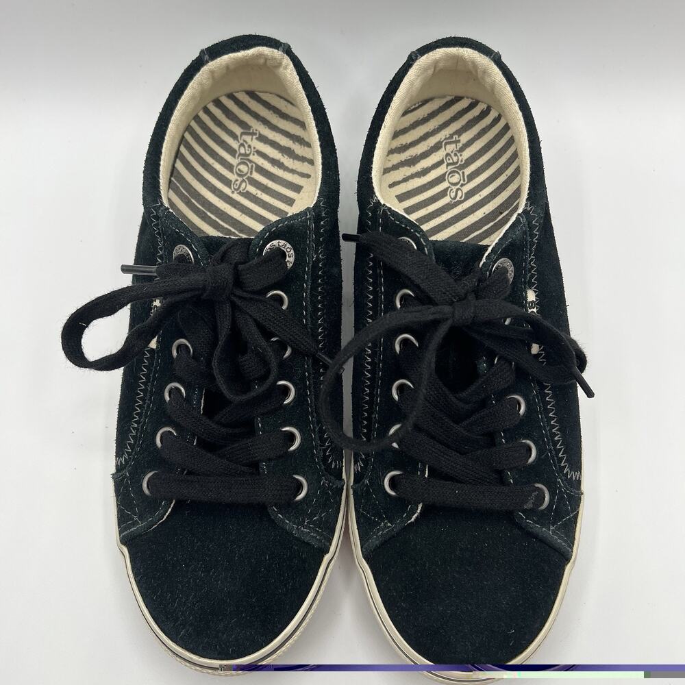 Taos Retrostar Black Suede Sneakers Women’s 6.5 Comfort Casual Shoes Retro Star